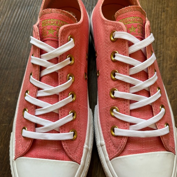 Converse CTAS Ox Lift Platform Canvas Pink Size 8 - Picture 4 of 13